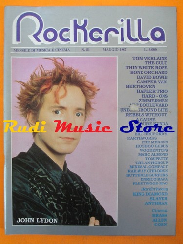 Rivista rockerilla 1987 - rivista, 81/1987
