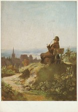 C3 - Cp Cartolina Carlo Spitzweg Eterna Pace - Fg Vg 1960