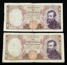LOTTO BANCONOTE ITALIANE 10000