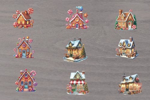 Decorazione mista negozio - 9x,