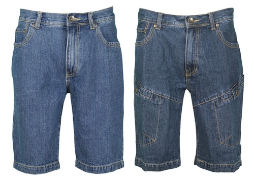 Pantalone jeans uomo corto