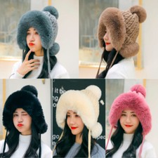 Women Faux Fur Hat Winter Ski