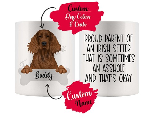 Tazza personalizzata setter - personalizzata,