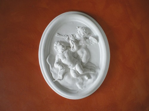 Bassorilievo gesso bianco - bassorilievo,