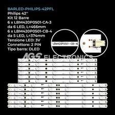 KIT 12 BARRE STRIP LED TV