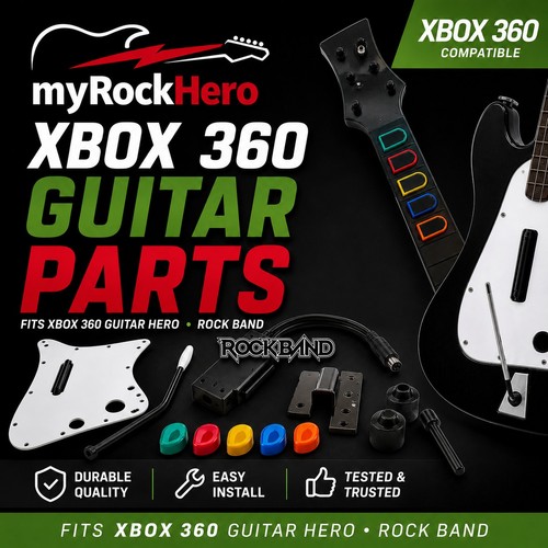 Xbox 360 guitar hero rock - rock, band