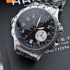 HAMILTON H77612133 Khaki Aviation ETO Cronografo al Quarzo 10 ATM