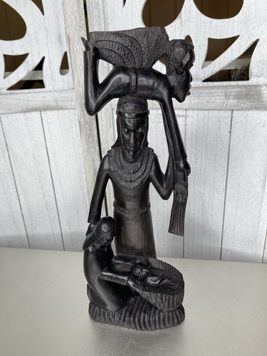 Statua africana legno ebano