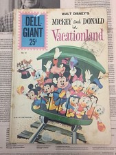 1961 Dell Giant #47 Mickey and Donald In Vacationland, Originale