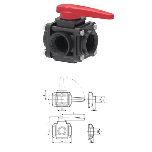 Valvola sfera vie f - a, 2"