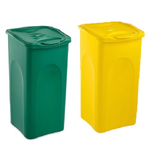 Pattumiere bidoni 50l con - pattumiere,