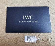 IWC Portofino Chronograph IW391025 18 kt rose gold warranty card compiled - tag
