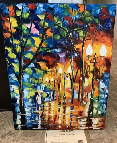 Leonid afremov pioggia prima - leonid,