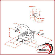 MARMITTA SILENZIATORE TERMINALE DI SCARICO SITO PER PIAGGIO APE 50 0220