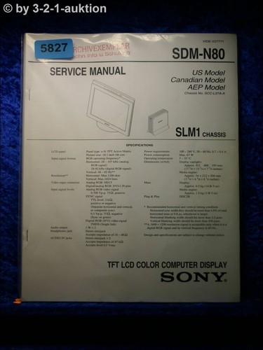 Sony manuale servizio - sony,