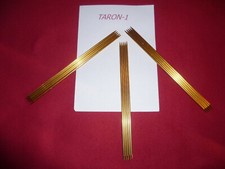 3 SET GIOCO 5 FERRI maglia doppia punta COLOR ORO 30 cm N° 4 1/2 X calze guanti
