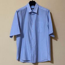 Derriere Camicia Manica Corta L Blu Casual Classico Urban Alternative Streetwear