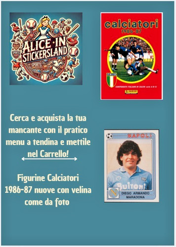 Panini calciatori 1986/87