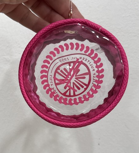 Nuova custodia rotonda - nuova, rosa