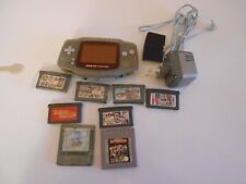 GAME BOY ADVANCE CONSOLE +8 GIOCHI-FUNZIONANTE-(CLA)