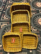 Set cestini vimini 5 Pezzi