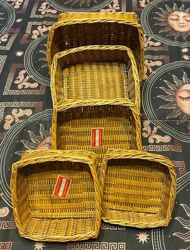 Set cestini vimini - , pezzi