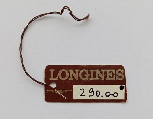 Longines watch hang tag - longines,