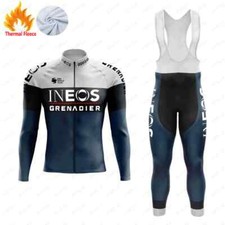 Tuta ciclismo Invernale INEOS 2022 completo MTB Felpato Termico Gel bici