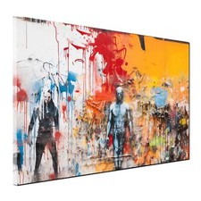 Quadro moderno stampa su tela Misterius Street Art abstrakt Pop Art canvas