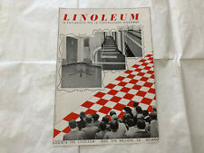 PUBBLICITà ADVERTISING PAVIMENTO LINOLEUM LUIGI VERONESI ANNI 30 CM.32X22.
