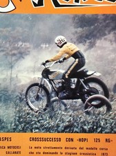 1973 Aspes motocross ORIGINALE colore italiano vintage pagina rivista pubblicitaria 