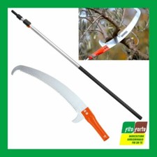 SEGACCIO TELESCOPICO STOCKER SEGHETTO FALCO CURVO MANICO PROLUNGA OLTRE 4 MT.