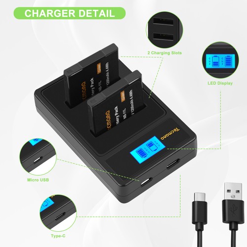 Batteria 11l 11lh per - 2x, nb-11lh