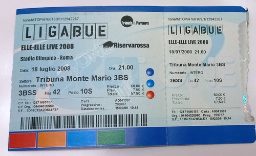 Biglietto concerto vintage - concerto,