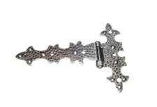 Cerniera per Mobili in Ferro Battuto Ali con Piega mm. 95x10x100 Pz. 2 FORGES