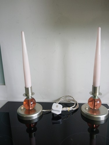 Pair 1930 art deco side - of,