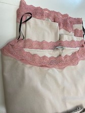 Intimissimi Pigiama Donna tgL Beige Avorio Pizzo Rosa Delicato Maglia Pantalone