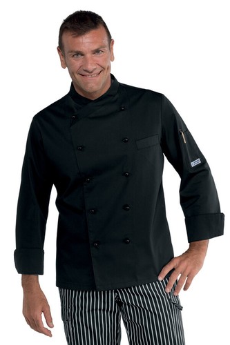 Giacca cuoco panama slim nera - panama,