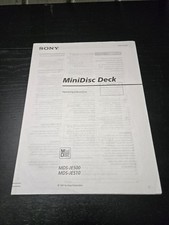 Sony MDS-JA20ES MD Deck