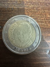 moneta rara 2 euro espana 2002
