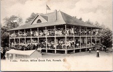Pavillion, Willow Brook Park, Norwalk Ohio - 1908 cartolina posteriore indivisa pubblicata