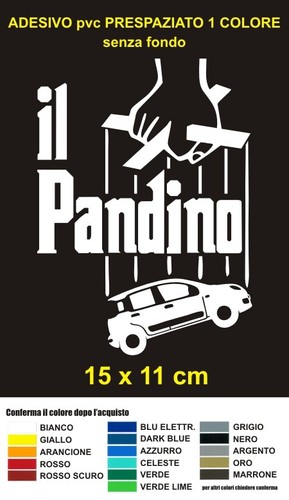 Adesivo pandino auto fiat - il,