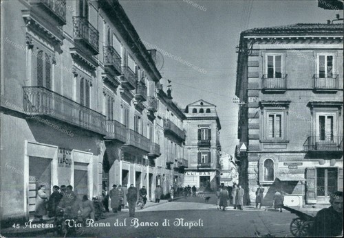 Cr302 cartolina aversa via - cartolina,