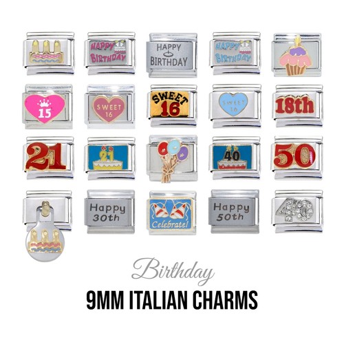 Charm italiano compleanno mm - charm, 9