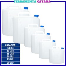 tanica in plastica per alimenti acqua olio vino fusto 5 10 15 20 25 30 litri