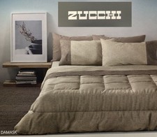 COMPLETO LETTO-ZUCCHI-Lenzuola SOPRA-SOTTO-FEDERE-100%COTONE Percalle 70fili/cmq