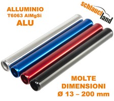 60cm TUBO ALLUMINIO Connettore Aspirazione refrigerante ALU anodizzato 50 70 