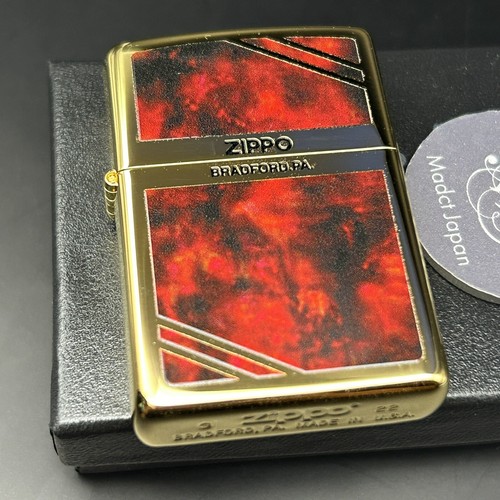 Zippo marmo antico oro - oro, rosso