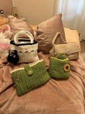 borsa uncinetto fatta a mano