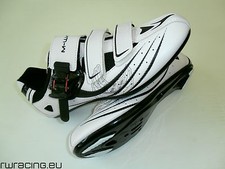 Scarpe bici / corsa / strada M-wave n 43 per tacchette - Colore bianco e nero